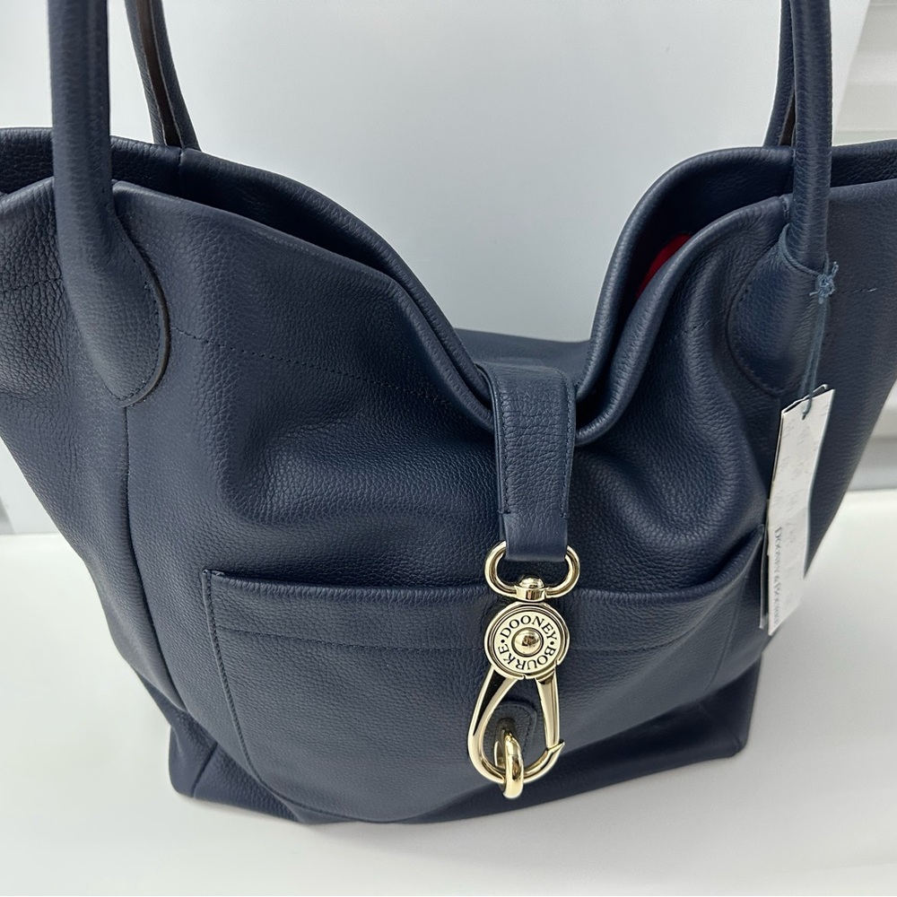 DOONEY & BOURKE Midnight Blue Logo Lock Tote, New with Tags